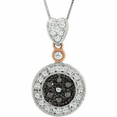 1/4 CTW Black & White Diamond 18" Necklace