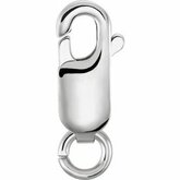 11.75x4.25mm Lightweight Lobster Clasp with Jump Ring