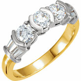 1 CTW Diamond 3 Stone Ring