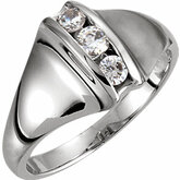 3-Stone Ring for Channel Set Diamonds