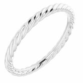 52097 / Band / Sterling Silver / round / 09.40 Mm / 3.75 / Polished / Band