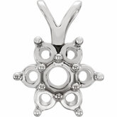 7-Stone Cluster Pendant Mounting