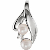 Accented Chain Slide Mounting for Pearls