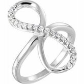 Accented Infinity-Inspired Ring