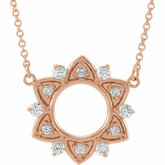 Accented Starburst Necklace or Center