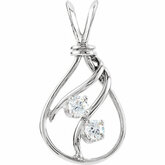 Accented Teardrop Pendant Mounting