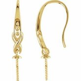 Bishop Hook Earring for South Sea Cultured Pearls