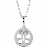 Butterfly Disk Necklace