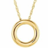 Circle Necklace or Chain Slide