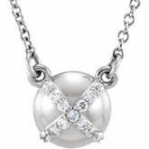 Diamond Accented Necklace or Center Mounting