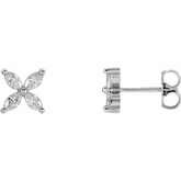 Diamond Cluster Earrings or Mounting