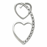 Double Heart Chain Slide Mounting
