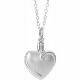 Fancy Heart Ash Holder Pendant & Chain