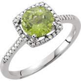 Gemstone & Diamond Ring or Semi-Mount