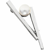 Geometric Brooch Mounting for Pearl
