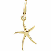Gold Fashion Starfish Charm