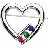 Heart Shaped Brooch Mounting