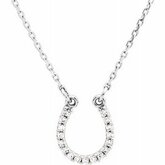 Horseshoe Diamond Necklace