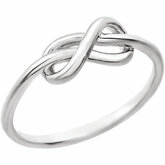 Infinity Inspired Knot Ring