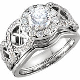 Infinity-Inspired Semi-Mount Engagement Ring