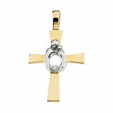 Mother and ChildÂ® Cross with Diamond