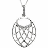 Nest-Design Diamond Necklace or Pendant Mounting
