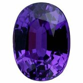 Oval Genuine Purple Sapphire (Black Box)