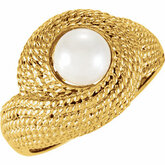 Rope Design Ring Mounting for Pearl