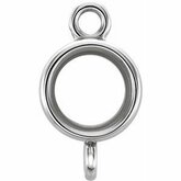 Round Bezel Intermediate Link with Rings