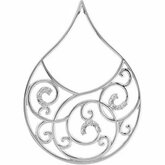Scroll Pendant Mounting for Diamonds