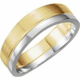 Two Tone 6mm Band