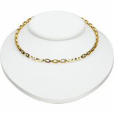 White Leatherette Horizontal Neckform for Necklace or Omega Chain
