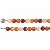Freshwater Cultured Dyed Chocolate Pearl Bracelet or Necklace