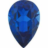 Pear Lab-Grown Blue Sapphire
