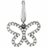 1/5 CTW Diamond Butterfly Charm