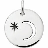 Crescent Moon with Evening Star Pendant
