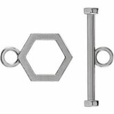 Hexagon Toggle Clasp Set