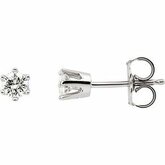 I&#8321; G-H Diamond Friction Post Stud Earrings