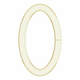 Oval Jump Ring with Square Wire