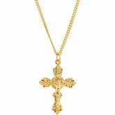 24kt Gold Plated Crucifix Necklace