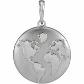 Old World Globe Necklace or Pendant