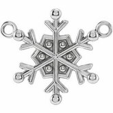Petite Snowflake Necklace or Center