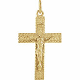 24kt Gold Plated Crucifix Pendant
