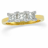 3 Stone Diamond Anniversary Ring
