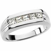 7/8 CTW Platinum Gent's Diamond Ring