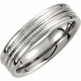 Titanium 6mm Grooved Band